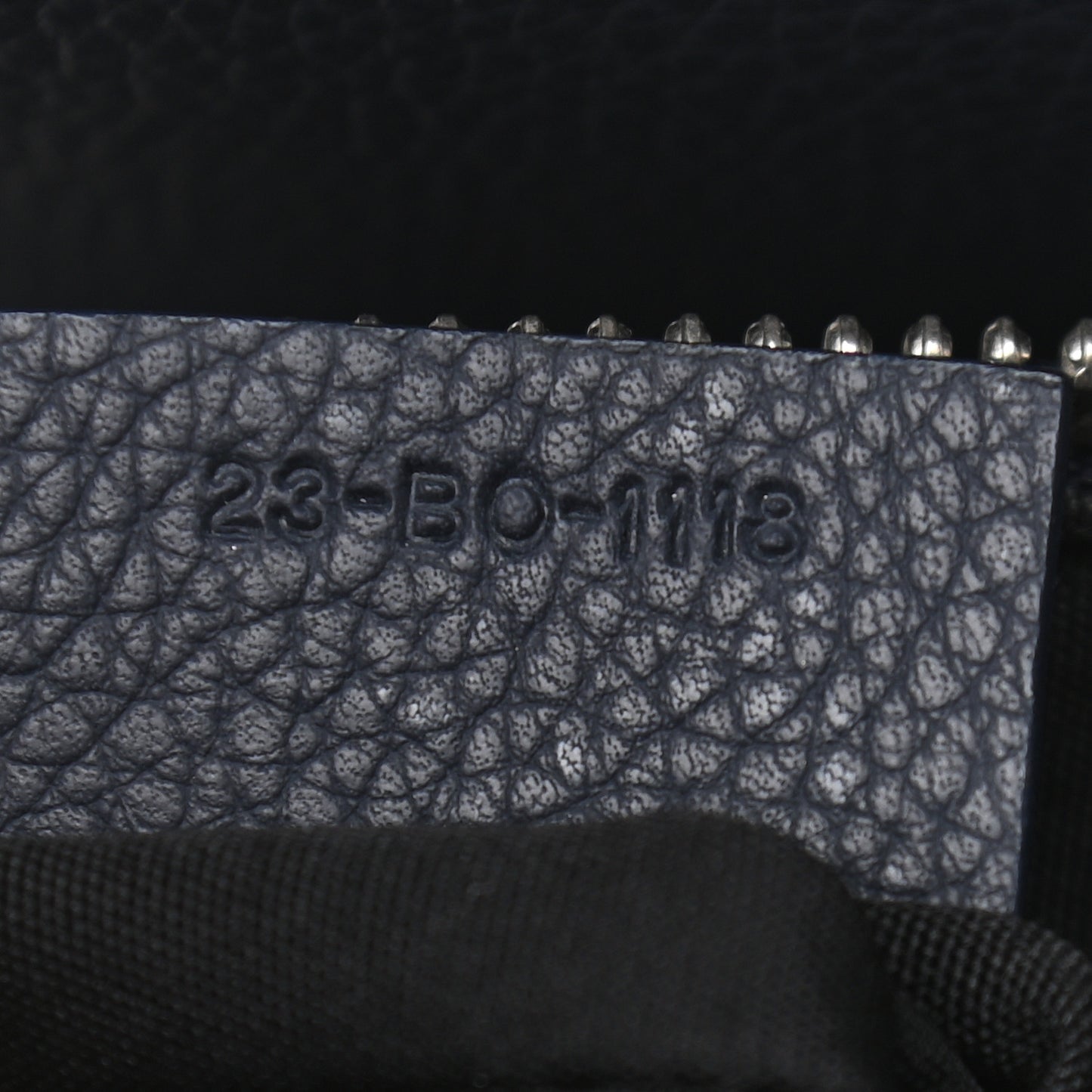Grained Calfskin Kim Jones Saddle Bag Navy Blue