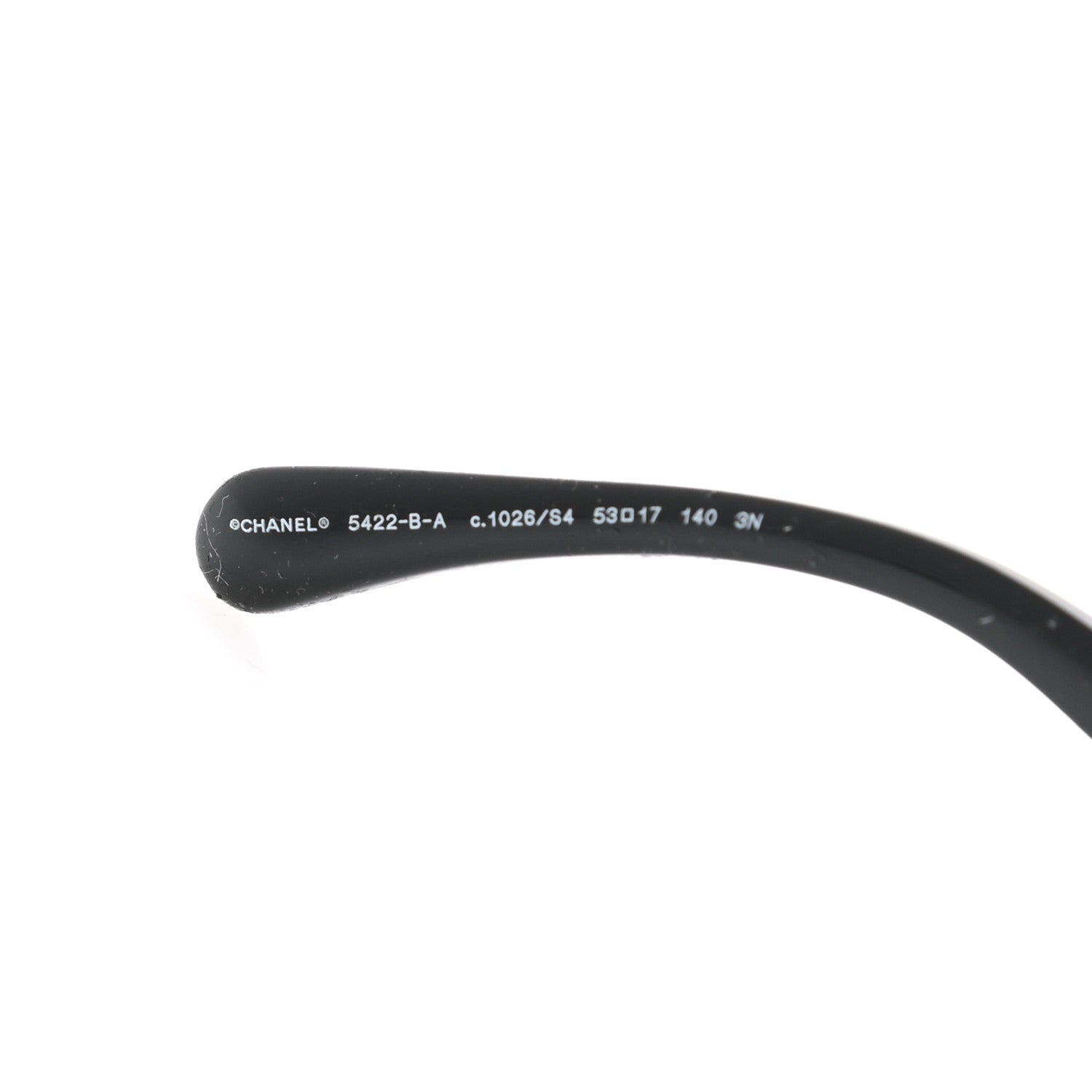 Chanel Acetate Strass Square Sunglasses 5422-B-A Black White 5 of 8
