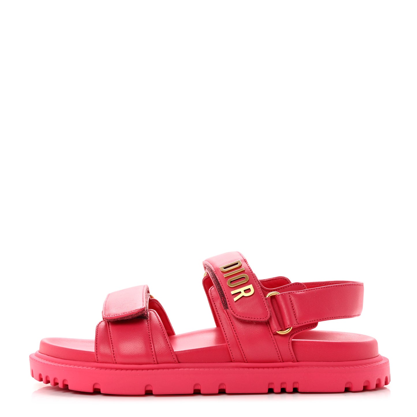 Lambskin Dioract Sandals 37 Raspberry