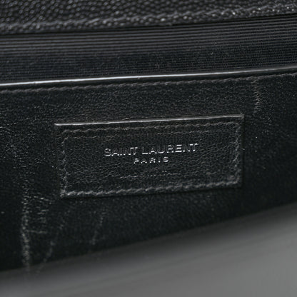 Saint Laurent Grain De Poudre Medium Classic Monogram Kate Satchel Black 6 of 13