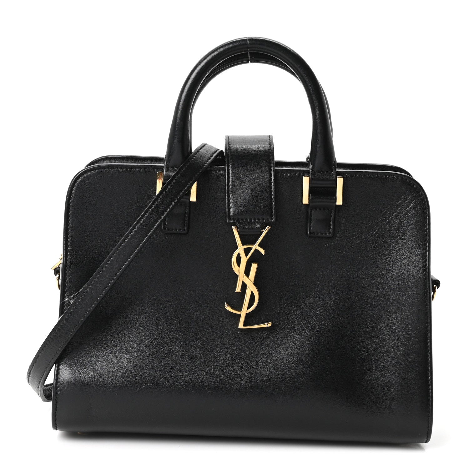 Saint Laurent Calfskin Monogram Baby Cabas Black 1 of 10
