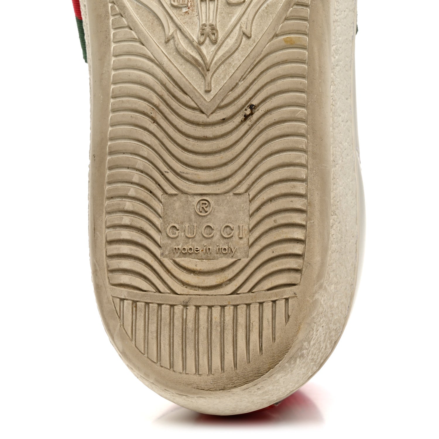 Gucci Calfskin Ayers Bee Embroidered Womens Ace Sneakers 36 White Green 7 of 14