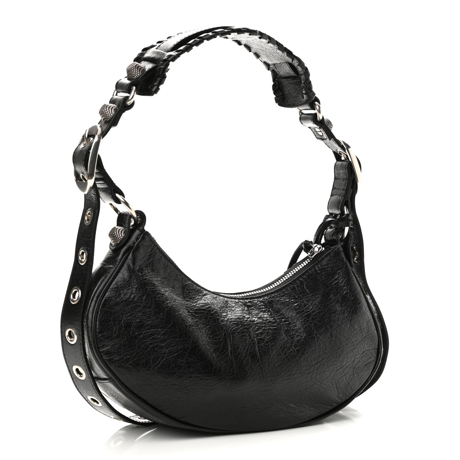 Balenciaga Agneau Arena Le Cagole Shoulder Bag XS Black 3 of 12