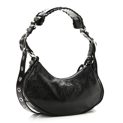 Balenciaga Agneau Arena Le Cagole Shoulder Bag XS Black 3 of 12