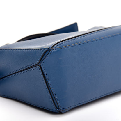 Loewe Calfskin Mini Puzzle Bag Blue 6 of 11