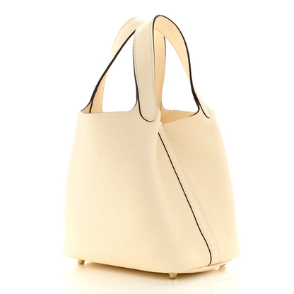 Hermes Taurillon Clemence Picotin Lock 18 PM Nata 3 of 11