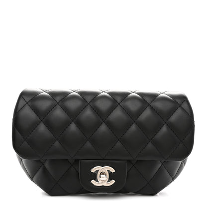 Chanel Calfskin Quilted CC Uniform Flap Belt Bag Black 1 of 10