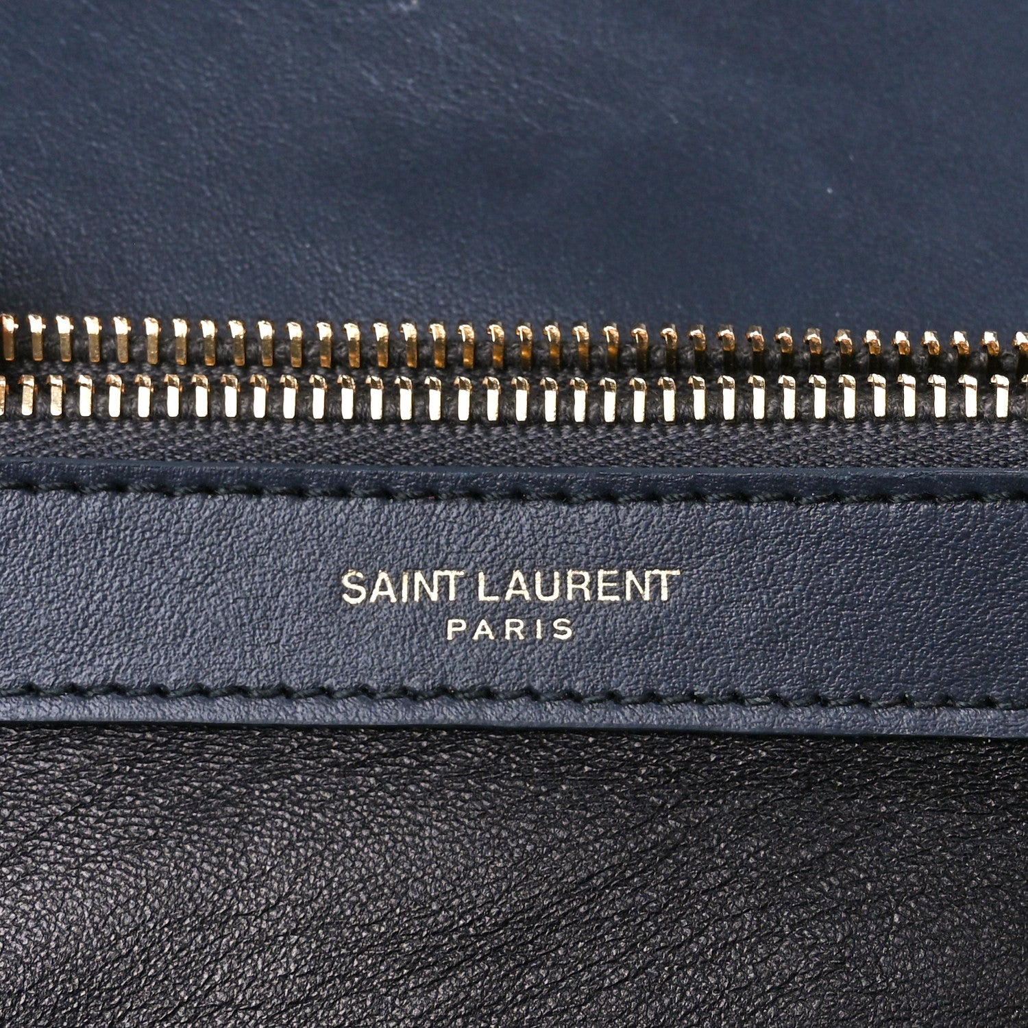 Saint Laurent Calfskin Suede Matelasse Chevron Monogram Large College Bag Marine 6 of 13