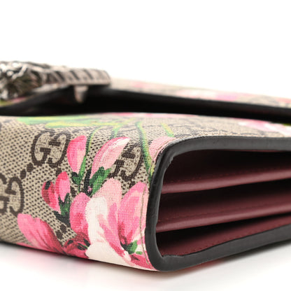 Gucci GG Supreme Monogram Blooms Mini Dionysus Chain Wallet Beige Multicolor Dry Rose 10 of 10