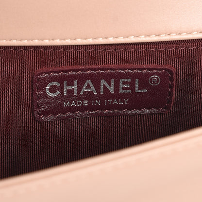 Chanel Calfskin Chevron Quilted Small Boy Flap Beige 6 of 7