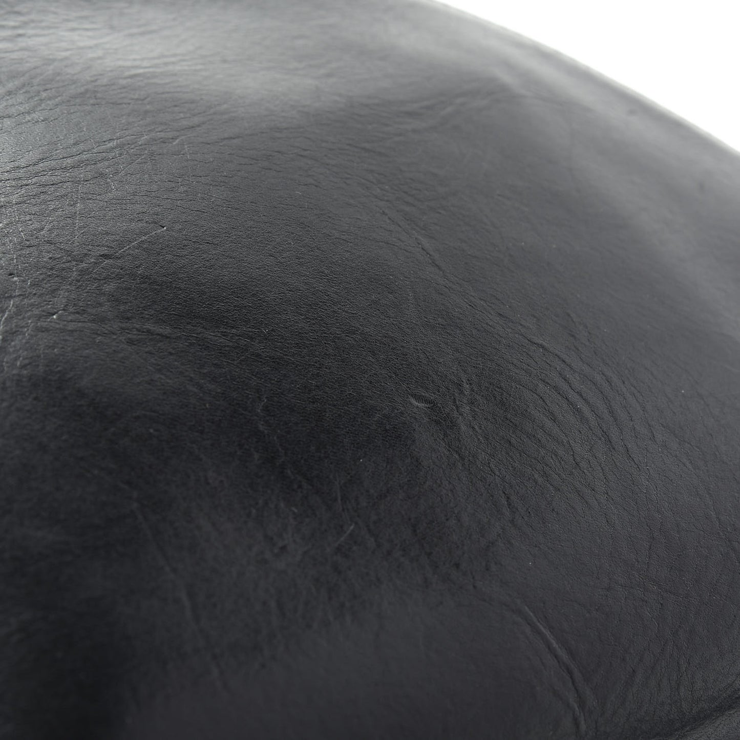 Calfskin Half Moon Clutch Black