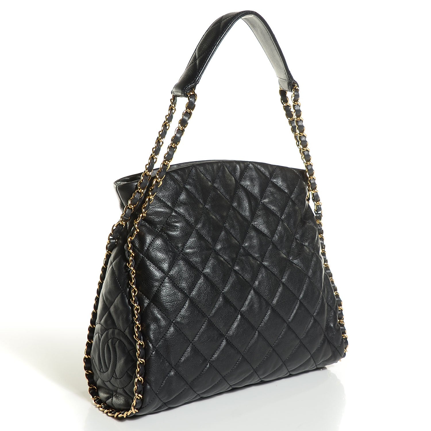 Chanel Calfskin Medium Chain Me Hobo Black 3 of 7