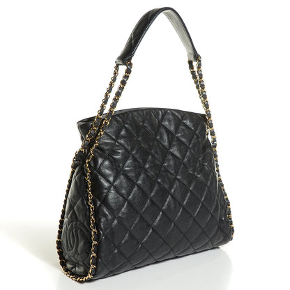 Chanel Calfskin Medium Chain Me Hobo Black 3 of 7