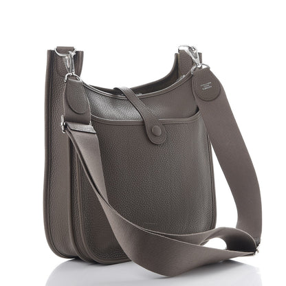 Hermes Taurillon Clemence Evelyne III PM Etain 3 of 8