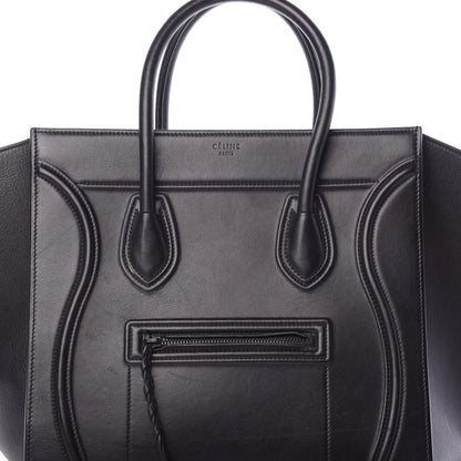 Celine Supple Calfskin Medium Phantom Luggage Black 8 of 18