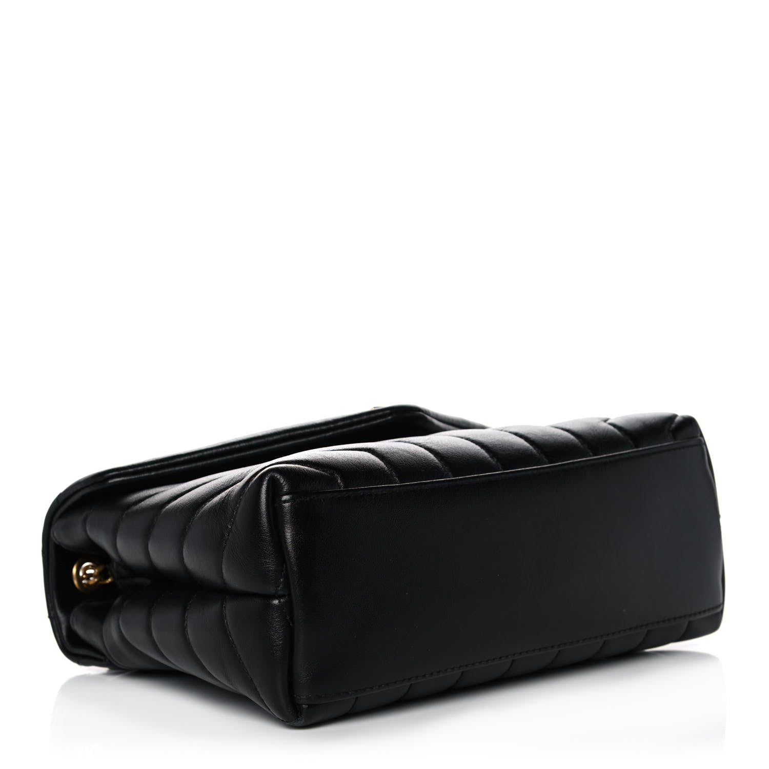 Saint Laurent Calfskin Y Quilted Monogram Small Loulou Chain Satchel Black 4 of 13
