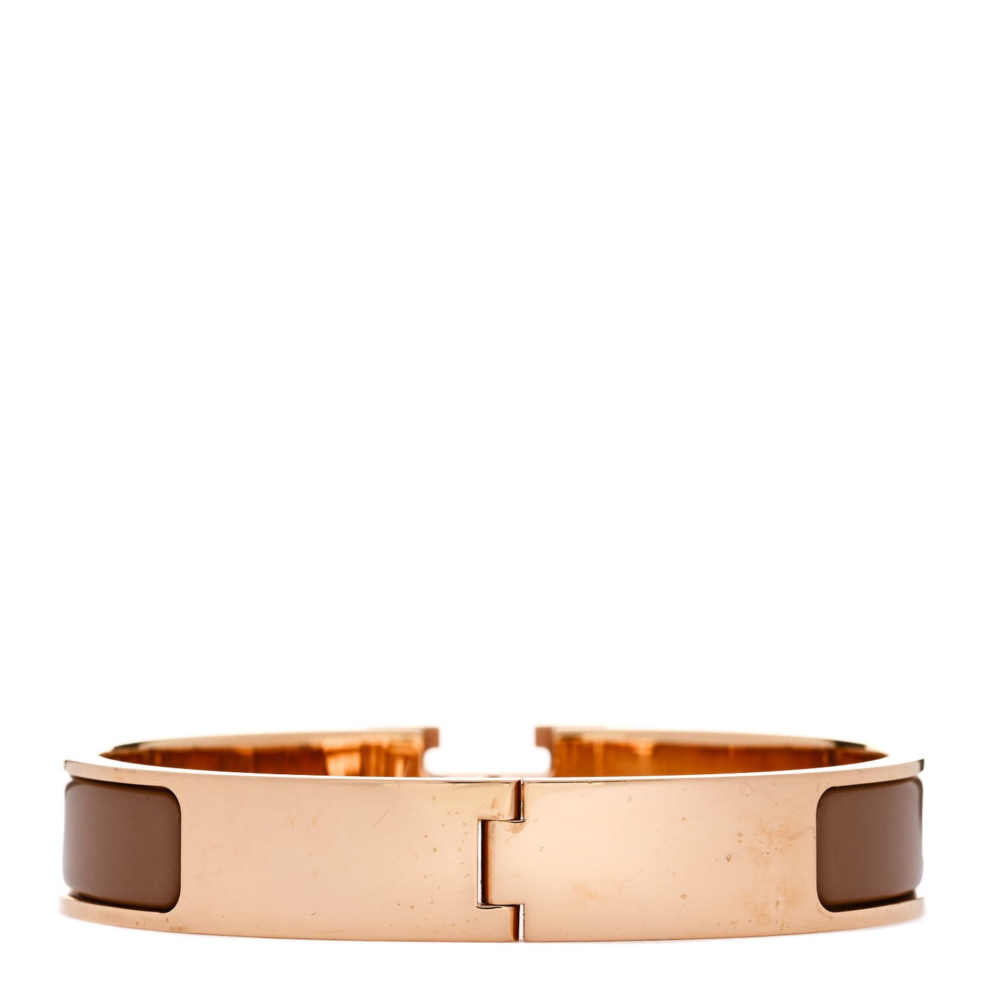 Enamel Narrow Clic Clac H Bracelet GM Chataigne