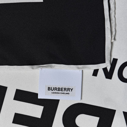 Burberry Silk Montage Print Scarf Monochrome 4 of 5