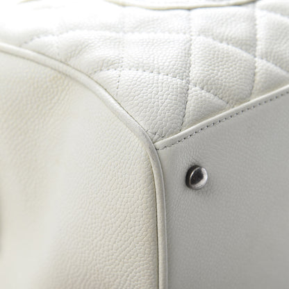 Chanel Caviar Quilted Large Casual Pocket Tote White 12 of 19