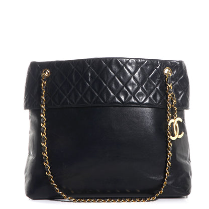 Chanel Lambskin CC Shopper Tote Black 1 of 7