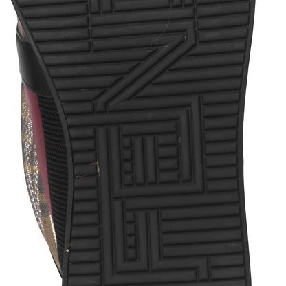Fendi Technical Mesh Tulle FF Slip On Sneaker 37.5 Red Tobacco 7 of 11