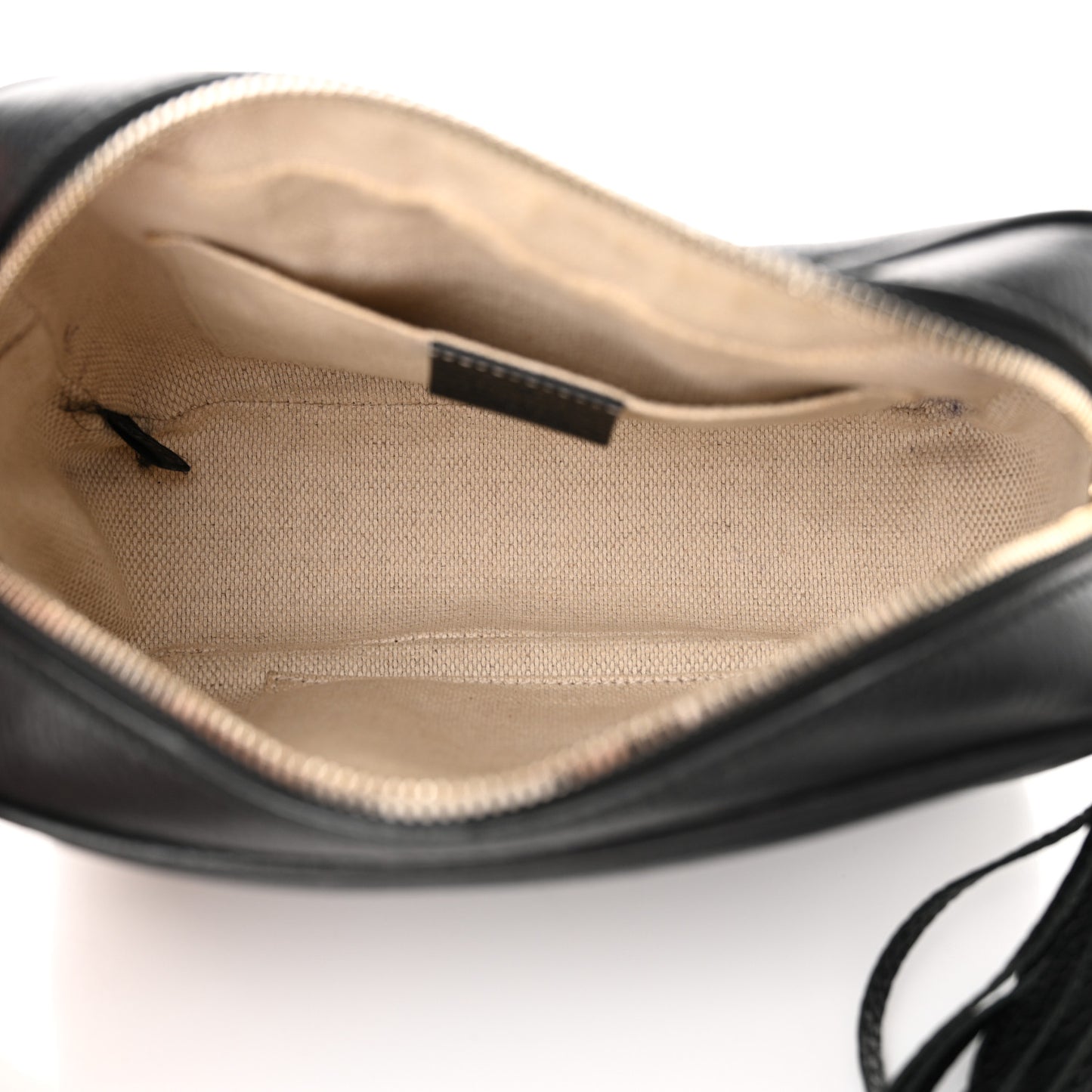 Pebbled Calfskin Small Soho Disco Bag Black