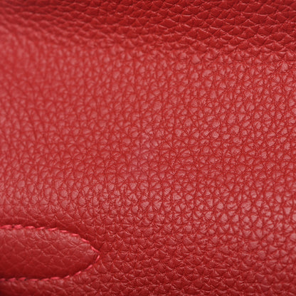 Hermes Togo Kelly Retourne 28 Rouge Casaque 36 of 37
