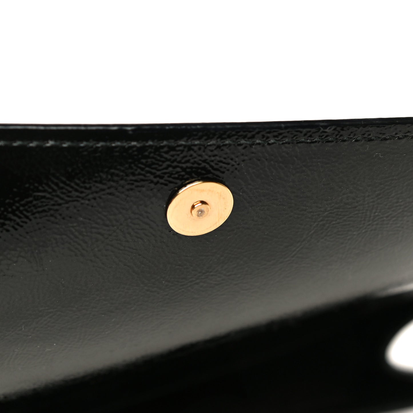Textured Patent Monogram Large Belle De Jour Clutch Black