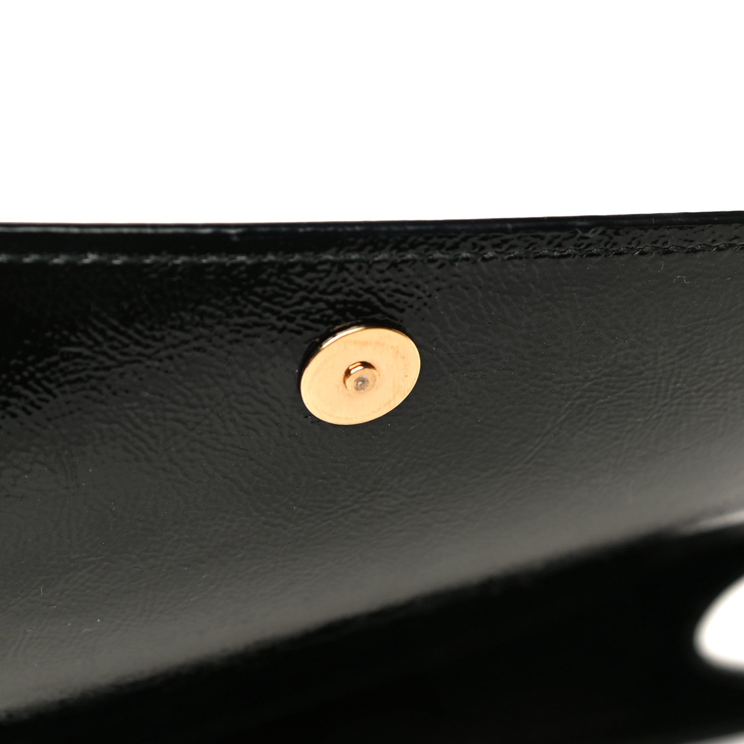 Saint Laurent Textured Patent Monogram Large Belle De Jour Clutch Black 12 of 13