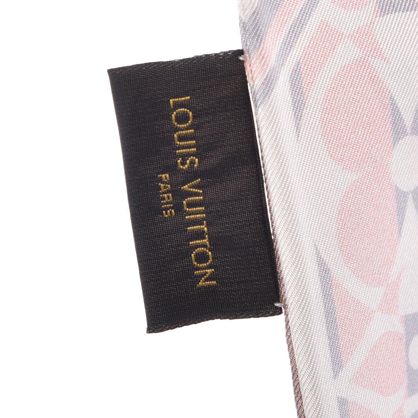Silk Monogram Flower Ink BB Bandeau Light Pink