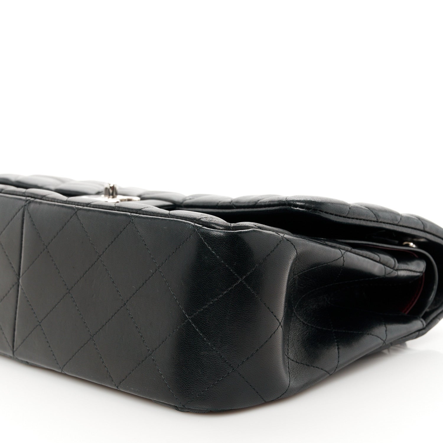Chanel Lambskin Quilted Jumbo Double Flap Black 11 of 11
