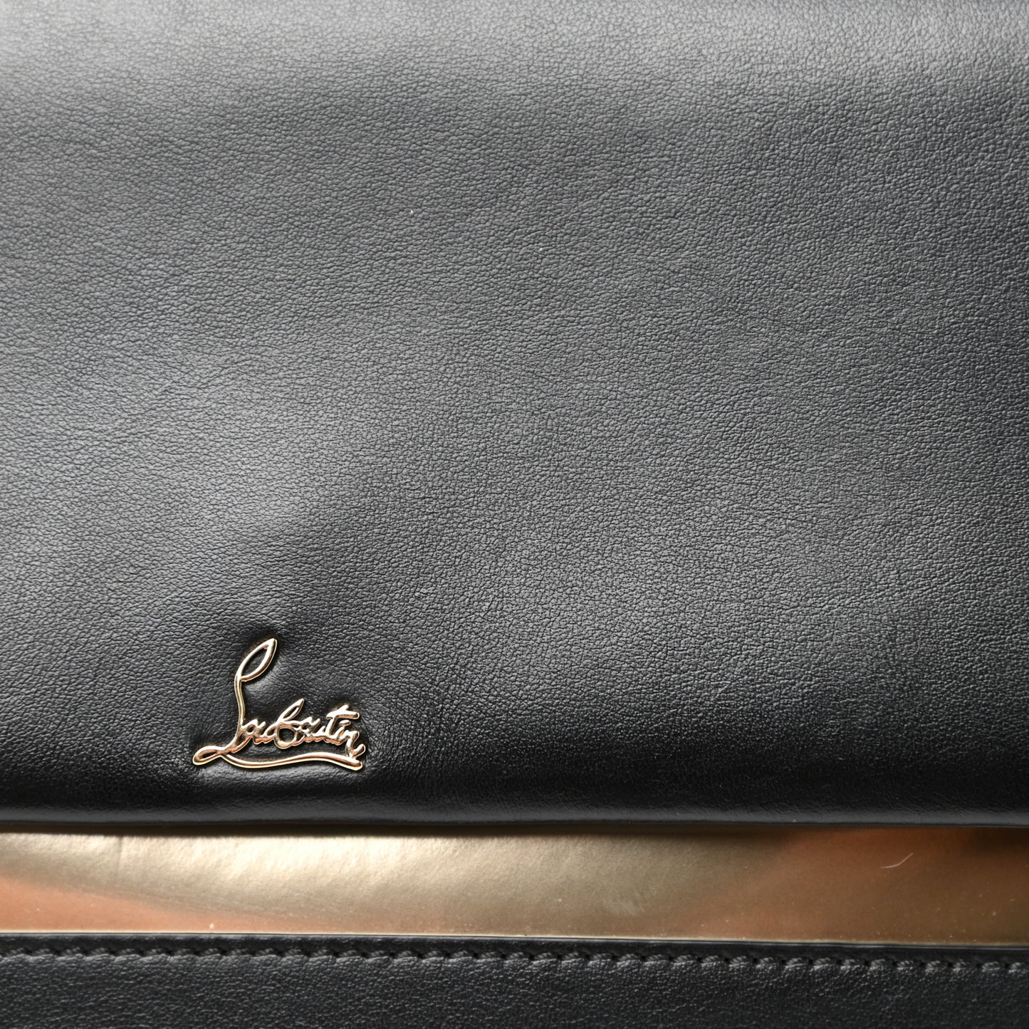 Calfskin Loubiblues Paris Clutch Bag Black Multi