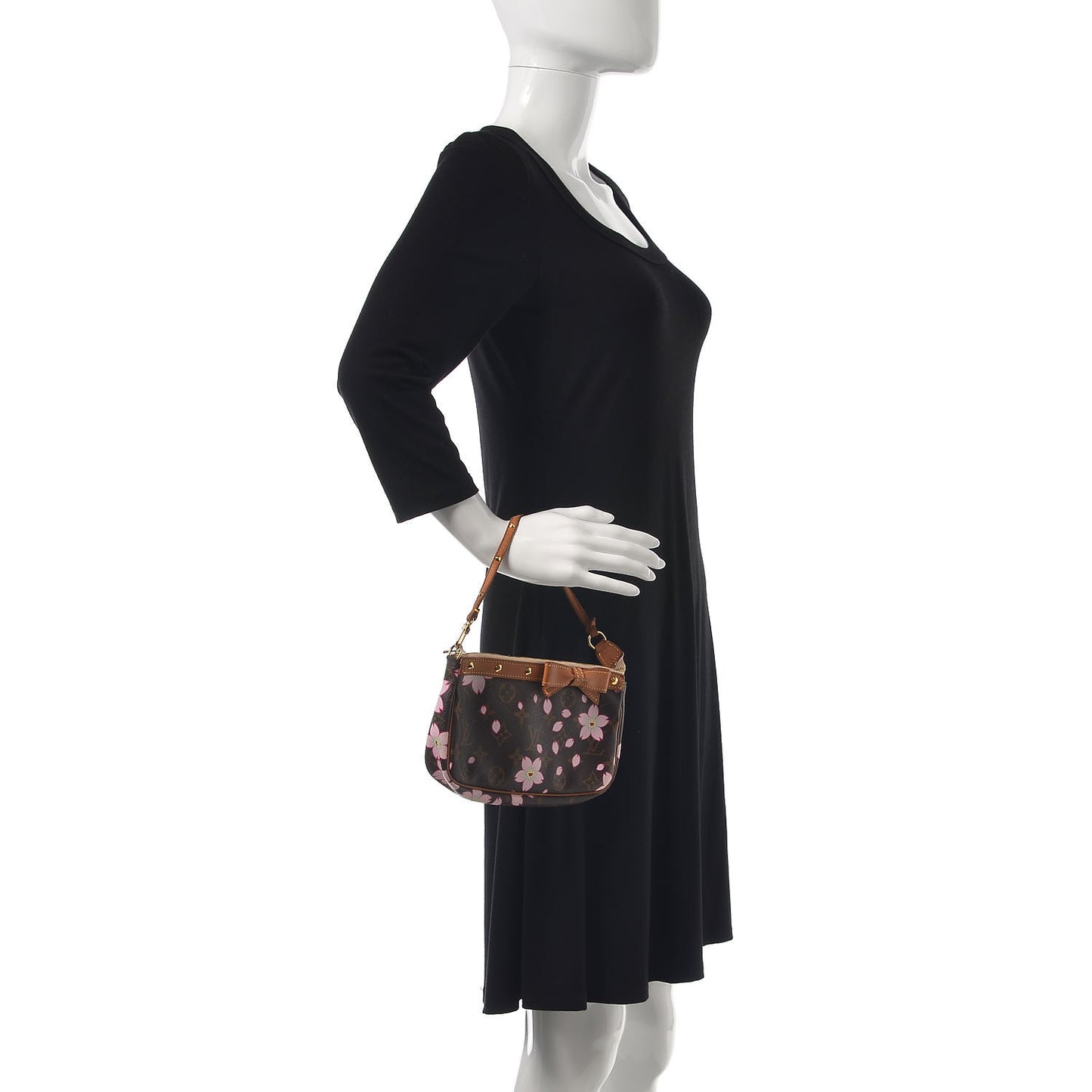 Monogram Cherry Blossom Pochette Accessories Brown