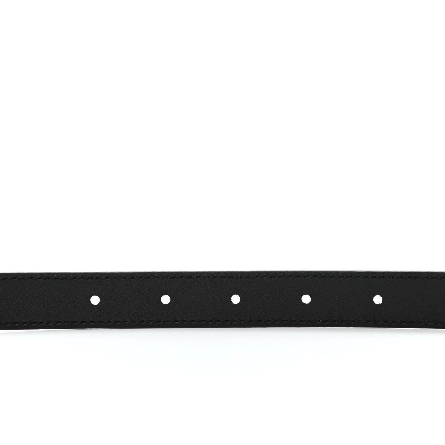Gucci Calfskin Double G 20mm Belt 80 32 Black 4 of 5