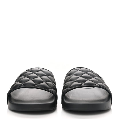 Chanel Lambskin Quilted CC Mules Sandals 40 Black 2 of 9