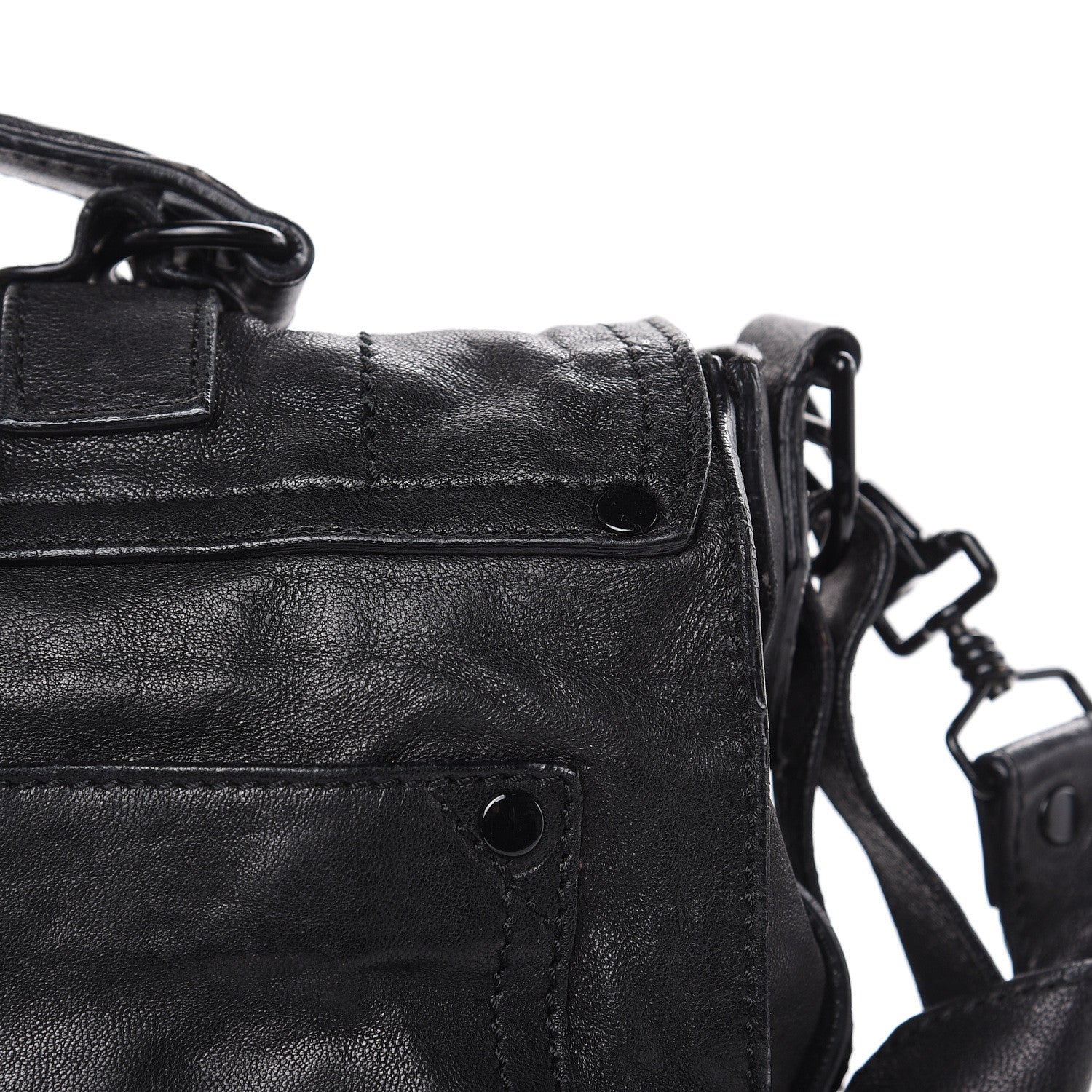 Proenza Schouler Lambskin PS1 Large Satchel Black 15 of 19