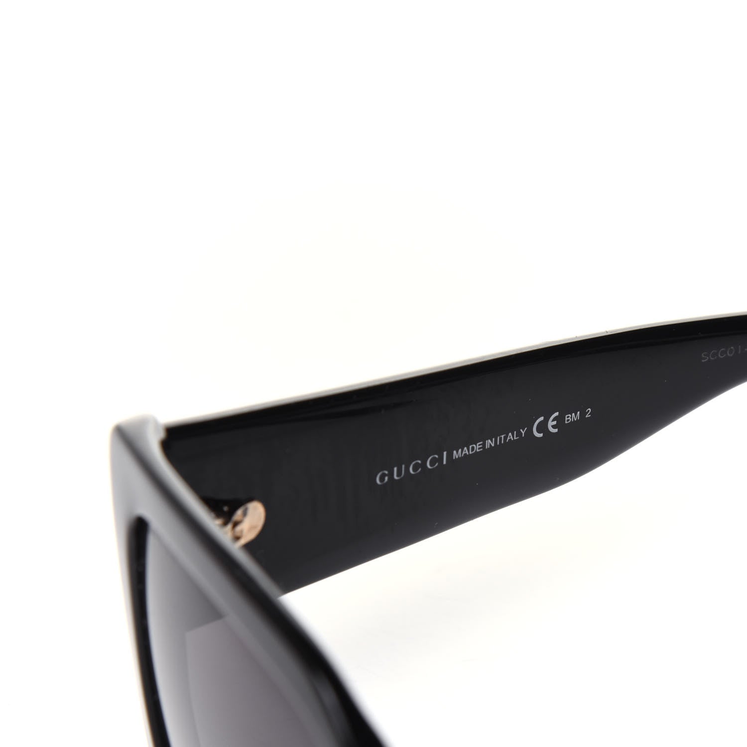 Gucci Acetate Square Frame Sunglasses GG 3814S Black 6 of 7