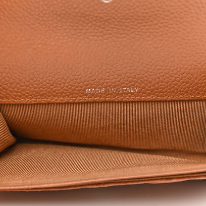 Chanel Caviar Quilted Card Holder Light Brown 5 of 9