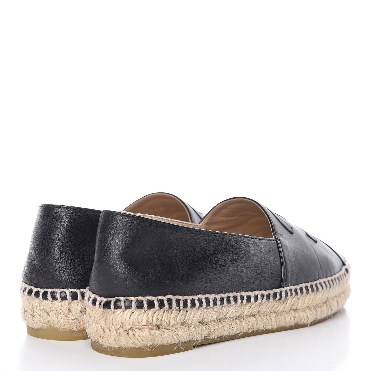 Lambskin CC Espadrilles 36 Black
