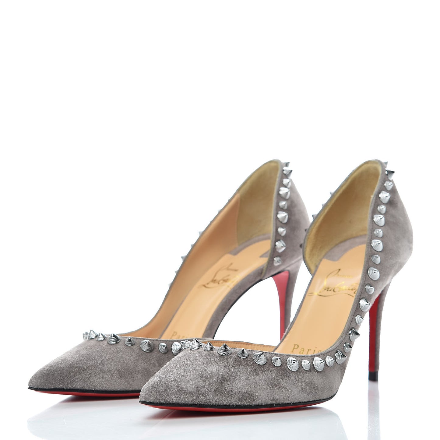 Veau Velours Irishell 85 Pumps 34 Storm Gun Metal