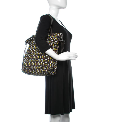 Prada Tessuto Stampato Nylon Saffiano Print Tote Cacao 3 of 10