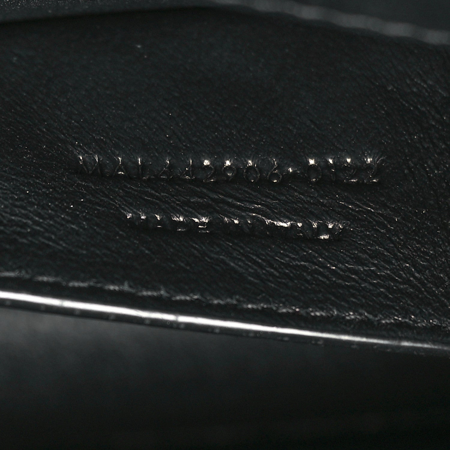 Saint Laurent Coated Bark Calfskin Medium Monogram Sunset Black 7 of 10