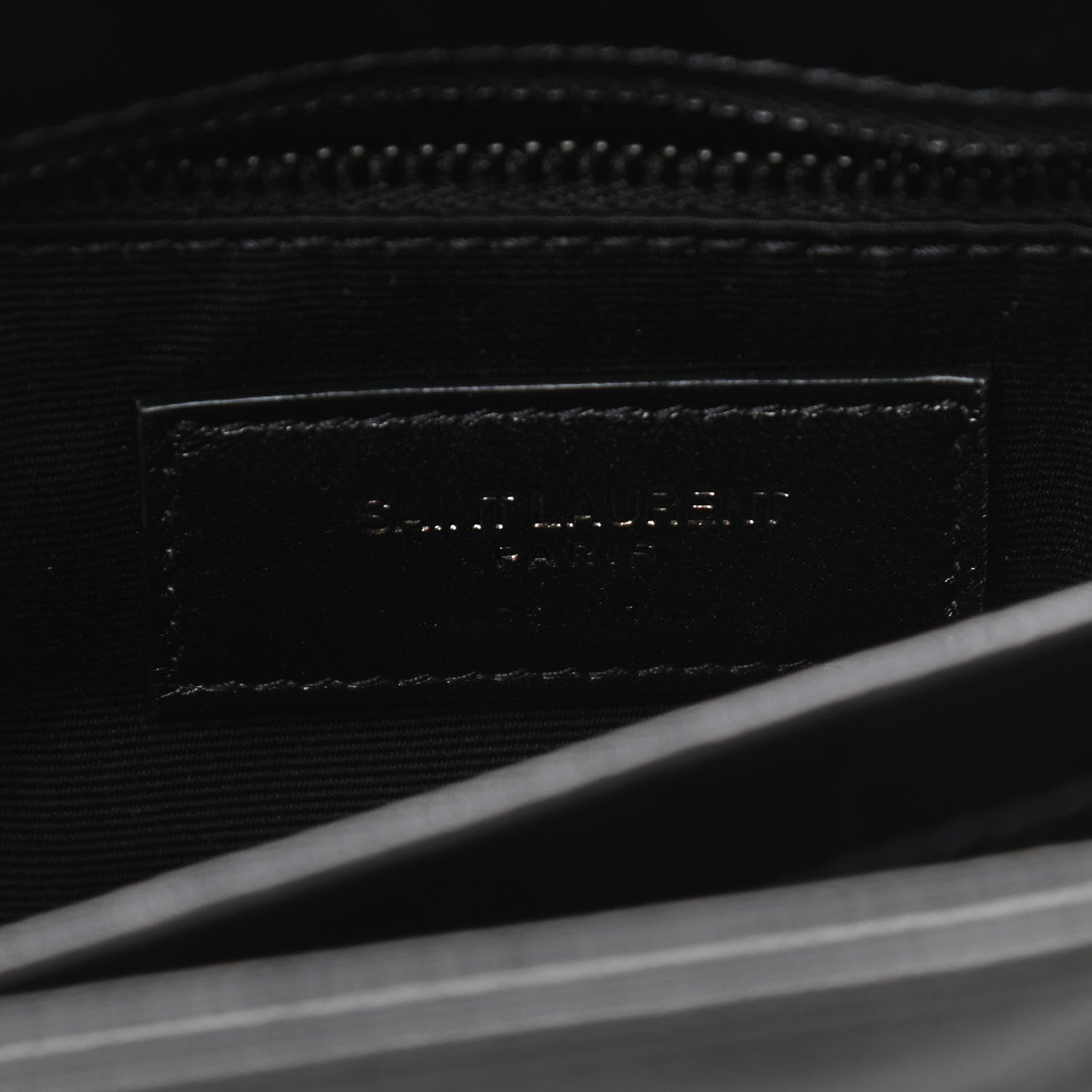 Saint Laurent Calfskin Y Quilted Monogram Toy Loulou Crossbody Bag Black 6 of 11