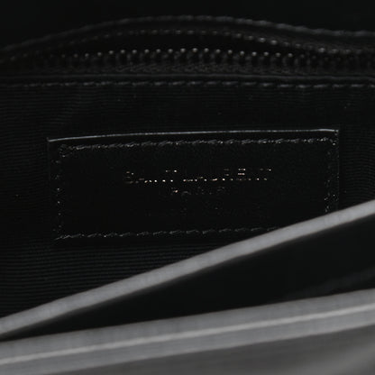 Saint Laurent Calfskin Y Quilted Monogram Toy Loulou Crossbody Bag Black 6 of 11