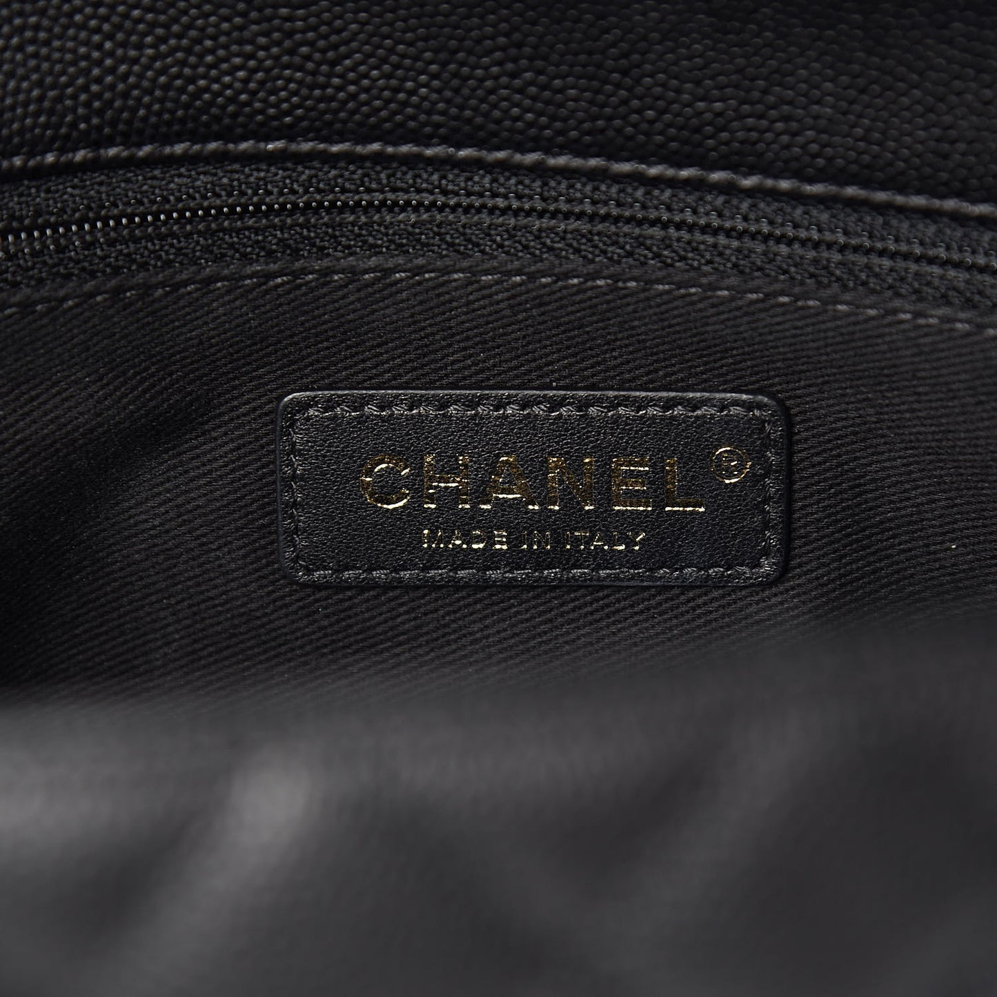 Caviar Lizard Embossed Quilted Small Coco Handle Flap Black