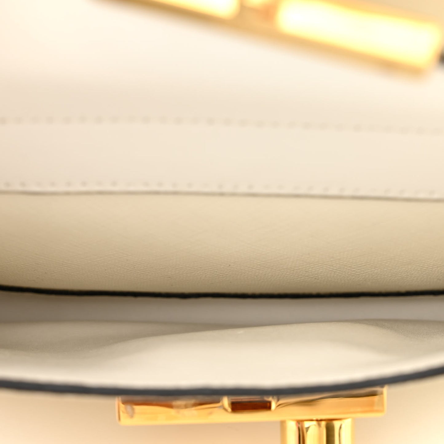Saffiano Soft Calfskin Front Pocket Zippered Tote White