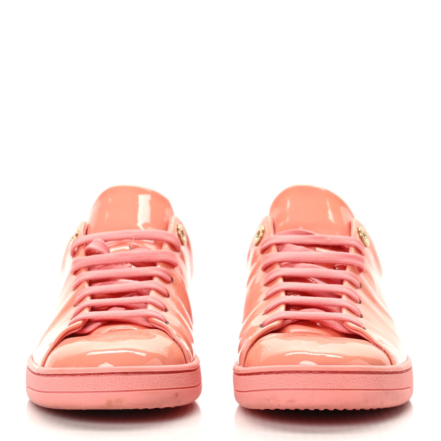 Patent Calfskin Frontrow Sneakers 38 Rose