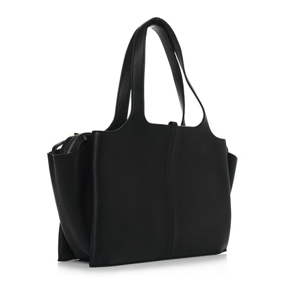 Celine Baby Grained Calfskin Medium Tri-Fold Bag Black 2 of 10