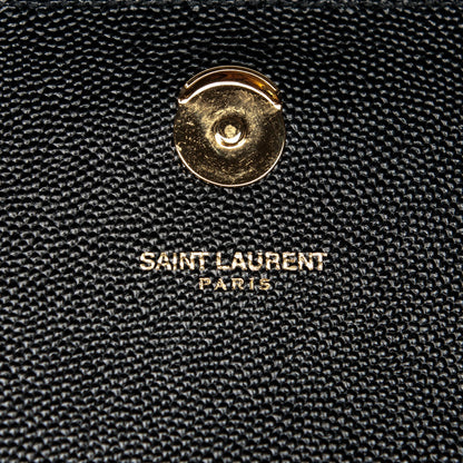 Saint Laurent Grain De Poudre Small Classic Monogram Satchel Black 8 of 8