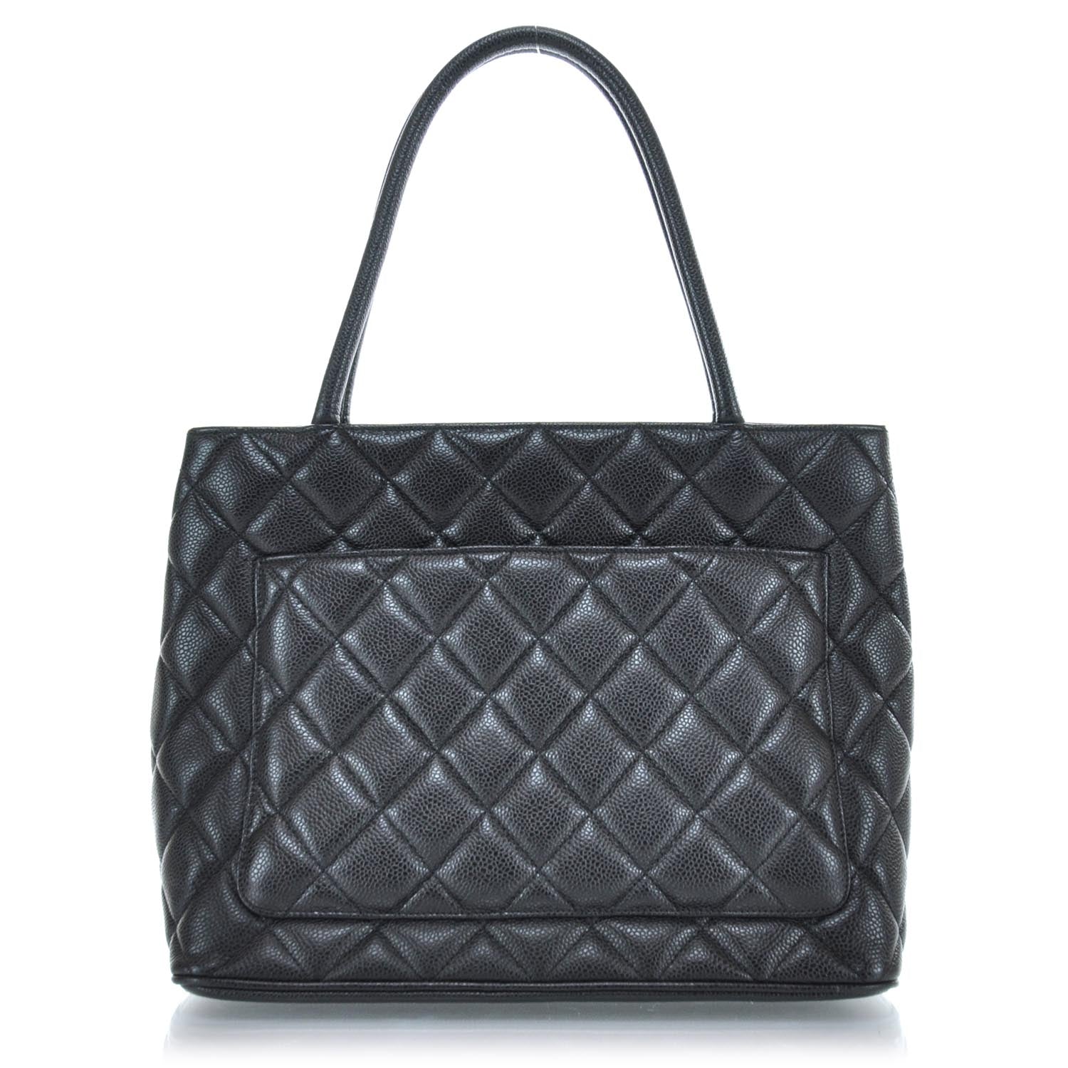 Chanel Caviar Quilted Medallion Tote Black 3 of 8